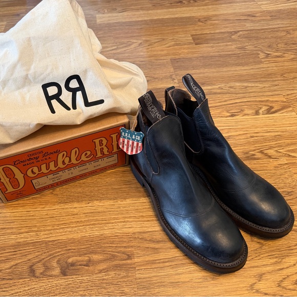 Ralph Lauren Double RL Other - RRL Double RL Leather Congress Chelsea Boots NWT